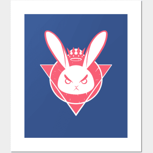 King Dva Bunny - Emblem Posters and Art